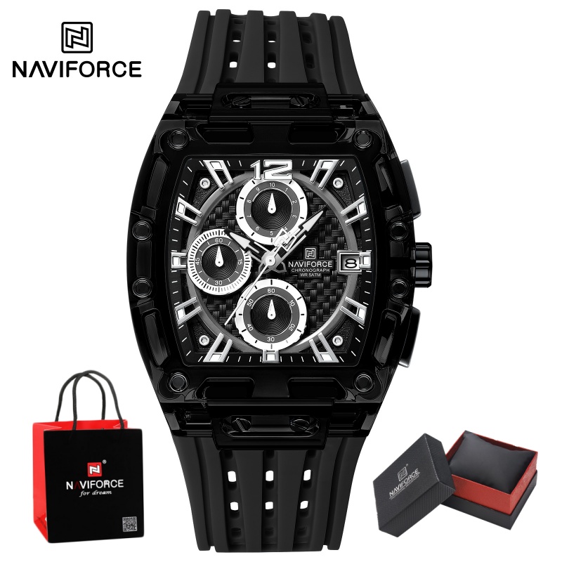 Luxury Watch Men - Мужские часы NAVIFORCE, водонепроницаемые до 5ATM,
