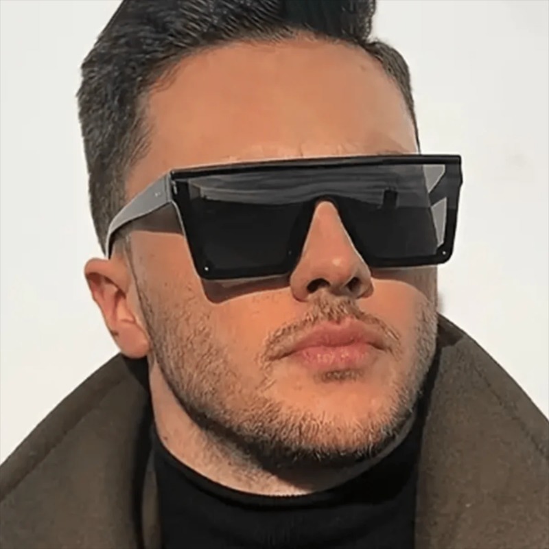 Designer Sunglasses - Модные солнцезащитные очки оверсайз квадратной формы,