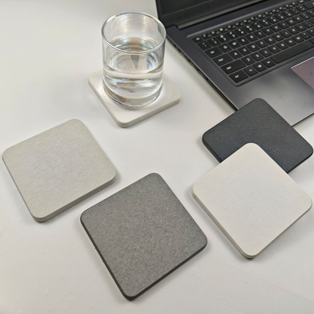 Marble Coaster Set - Новая быстросохнущая подставка из диатомита, нескользящий