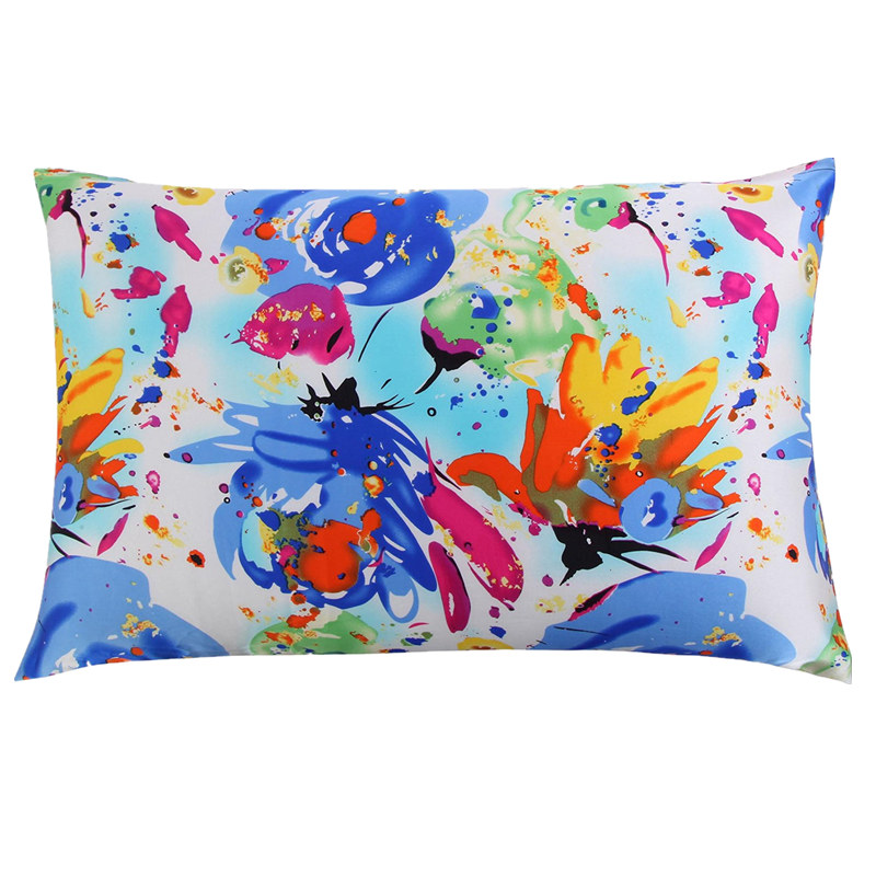 Silk Pillowcase - Шелковый Чехол-Подушка на молнии, 1 шт.,