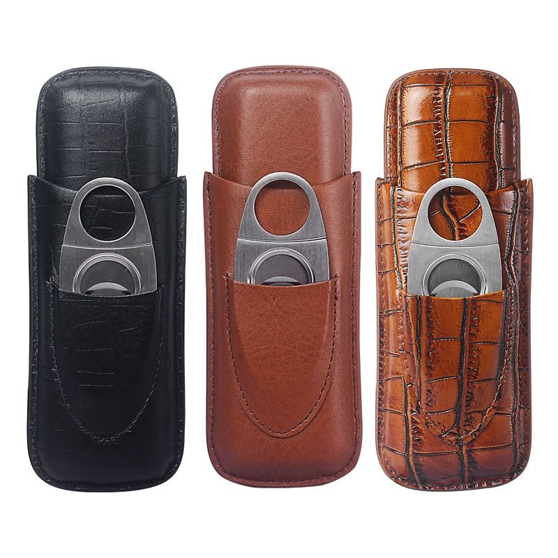 Компактный кожаный футляр для  – обзор и цена Premium Cigar Case
