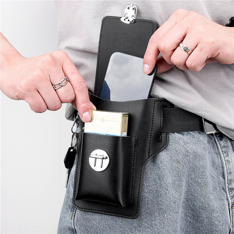 Мужской поясной чехол-кобура д – обзор и цена Leather Wallet Men